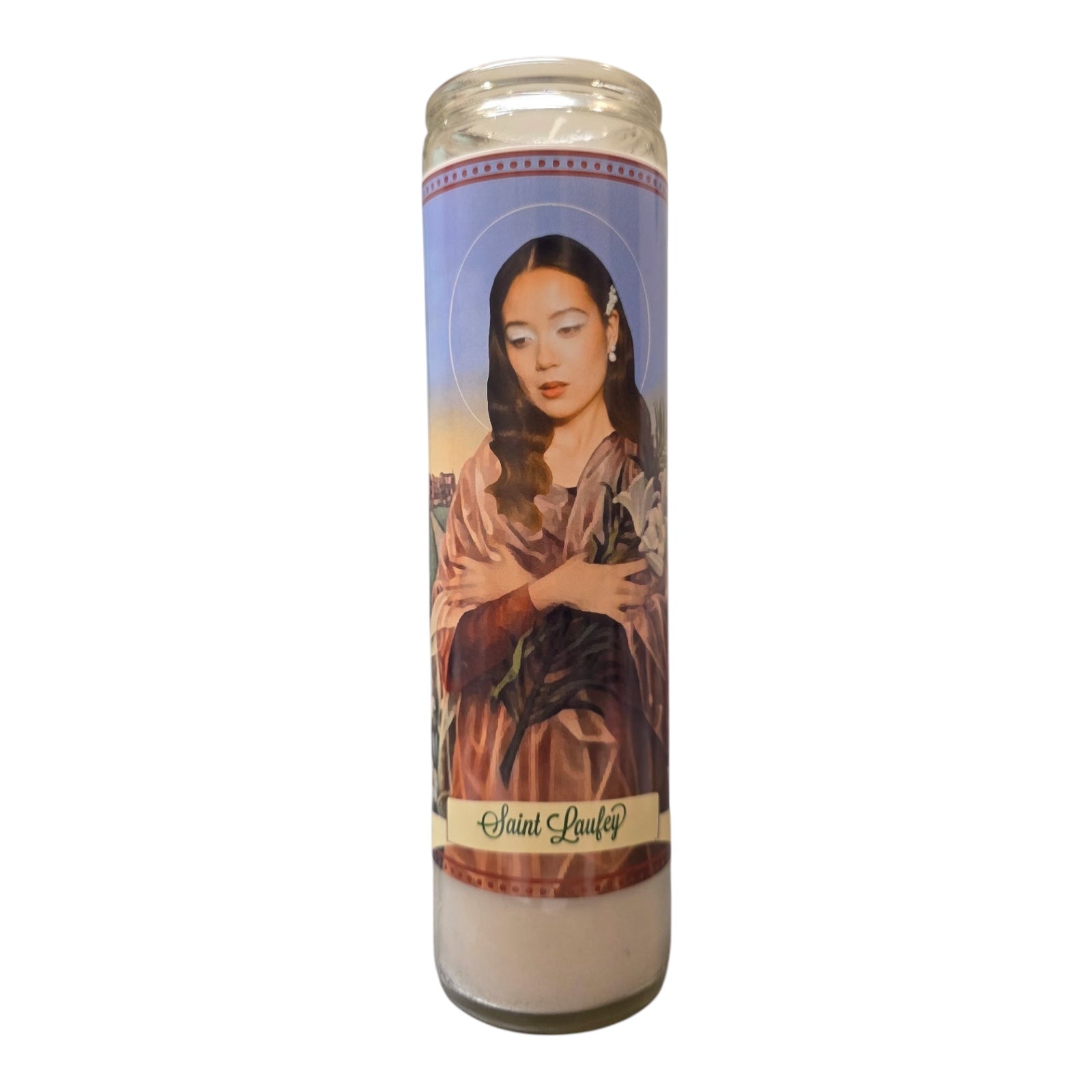Laufey Devotional Prayer Saint Candle