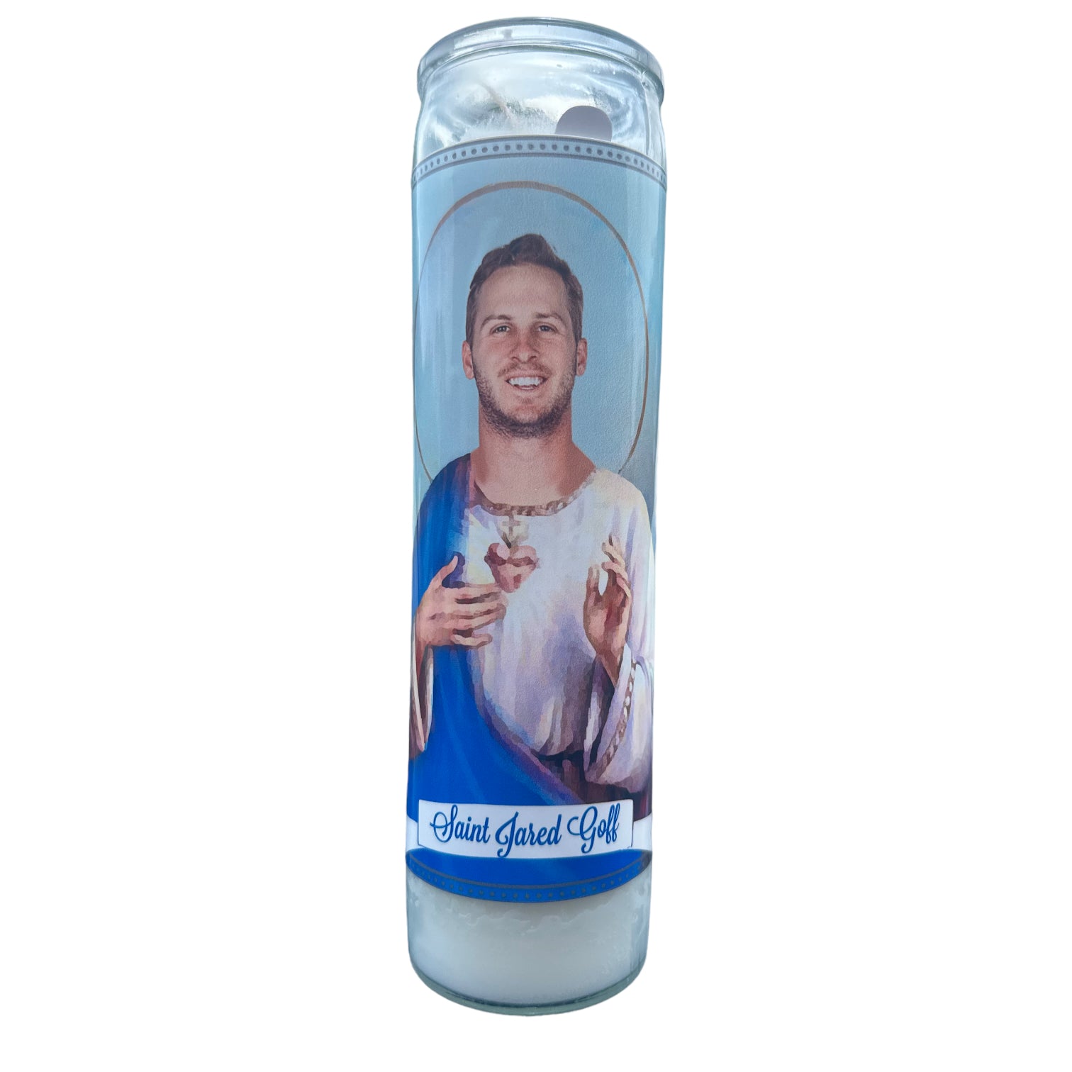 Choice of Candle from the Detroit Lions “Defend the Den" Prayer Saint Candles