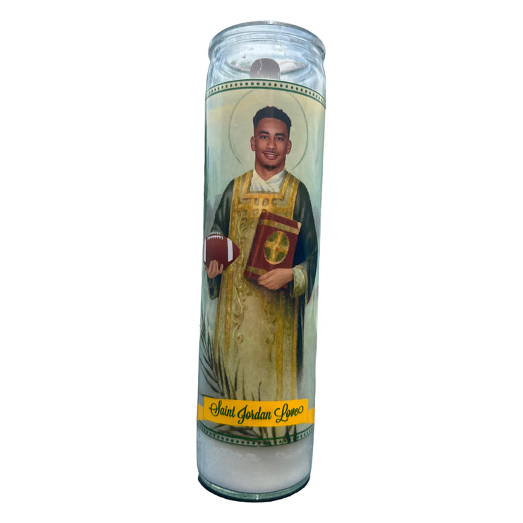 Jordan Love Devotional Prayer Saint Candle