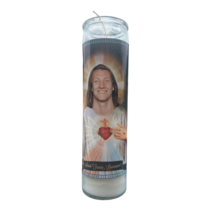 Trevor Lawrence Devotional Prayer Saint Candle