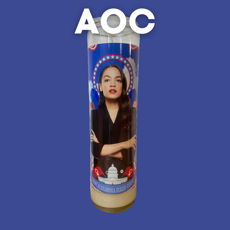 The Luminary AOC Alexandria Ocasio-Cortez Altar Prayer Candle