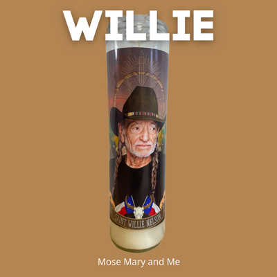Luminary Willie Nelson Altar Candle - The Luminary and Co. 