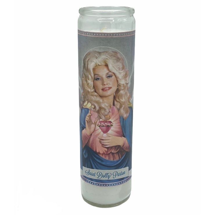 Dolly Parton Devotional Prayer Saint Candle (Version 2) - Mose Mary and Me