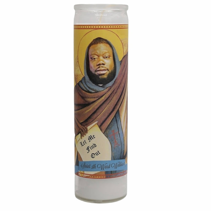 Fifth -5th Ward Webbie Devotional Prayer Saint Candle - Mose Mary and Me