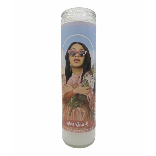 Cardi B (Version 3) Devotional Prayer Saint Candle - Mose Mary and Me
