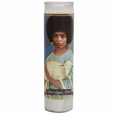 Angela Davis Devotional Prayer Saint Candle - Mose Mary and Me