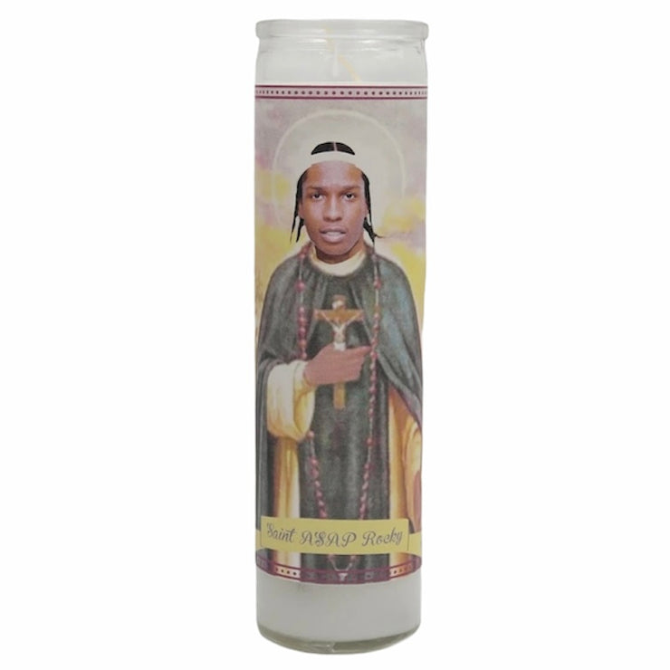 ASAP Rocky Devotional Prayer Saint Candle - Mose Mary and Me