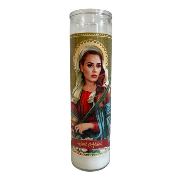 Adele Devotional Prayer Saint Candle - Mose Mary and Me