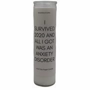 “I Survived 2020” Devotional Prayer Saint Candle - Mose Mary and Me
