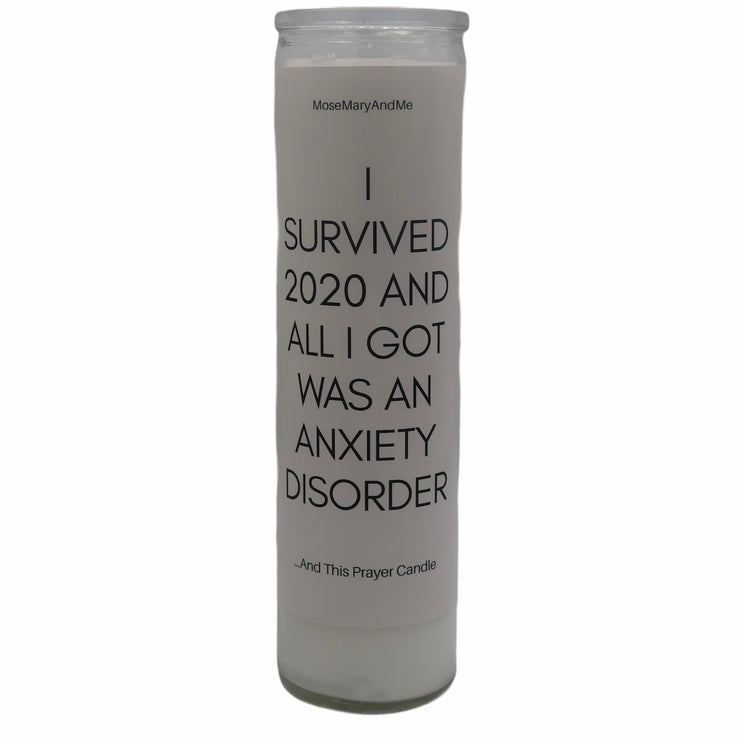 “I Survived 2020” Devotional Prayer Saint Candle - Mose Mary and Me