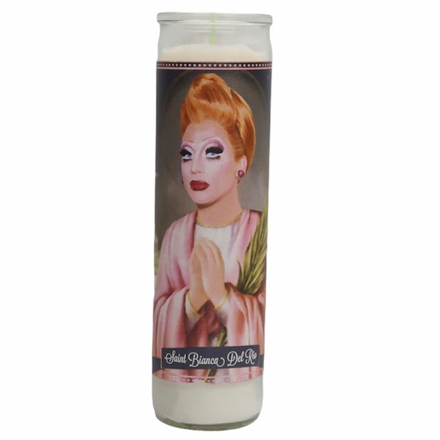Bianca Del Rio Devotional Prayer Saint Candle - Mose Mary and Me