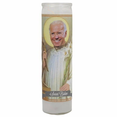 Joe Biden Devotional Prayer Saint Candle - Mose Mary and Me