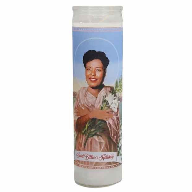 Billie Holiday Devotional Prayer Saint Candle - Mose Mary and Me