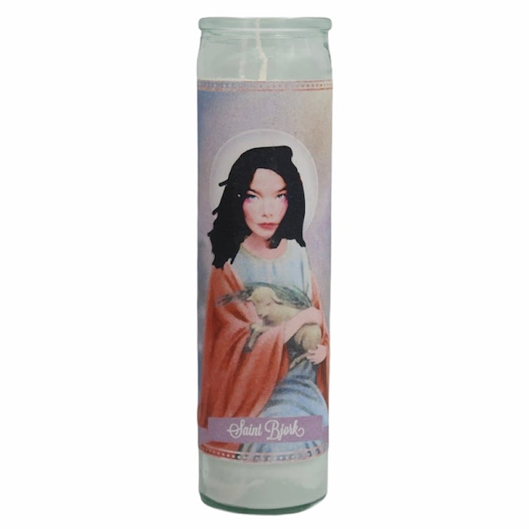 Bjork Devotional Prayer Saint Candle - Mose Mary and Me