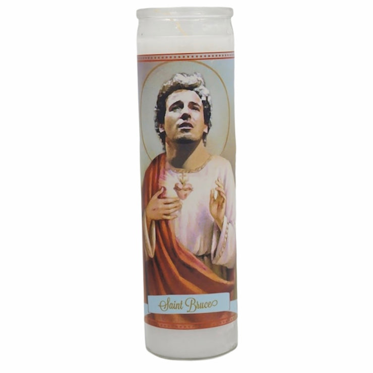 Bruce Springsteen Devotional Prayer Saint Candle - Mose Mary and Me