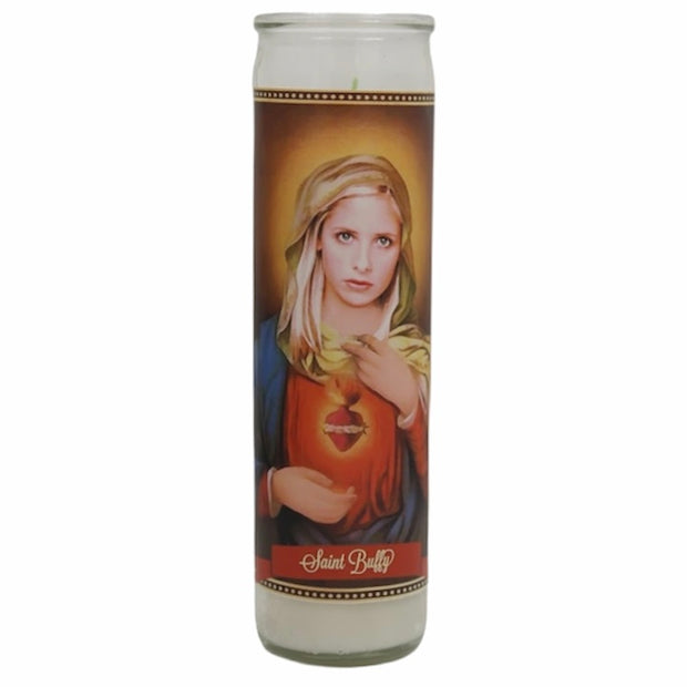 Buffy Devotional Prayer Saint Candle - Mose Mary and Me