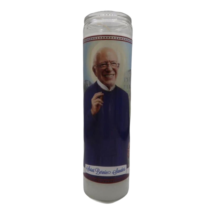 Bernie Sanders Devotional Prayer Saint Candle - Mose Mary and Me