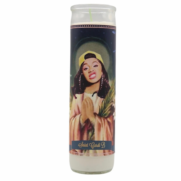 Cardi B (Version 2) Devotional Prayer Saint Candle - Mose Mary and Me