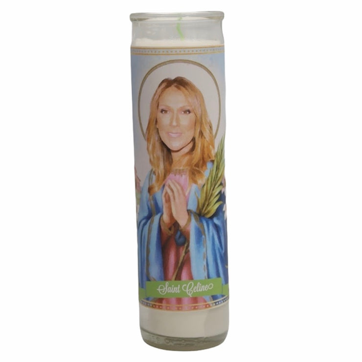 Celine Dion Devotional Prayer Saint Candle - Mose Mary and Me