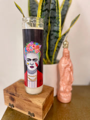 Chelsea Merrill Frida Kahlo Devotional Prayer Saint Candle - Mose Mary and Me