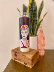 Chelsea Merrill Lucille Ball Devotional Prayer Saint Candle - Mose Mary and Me