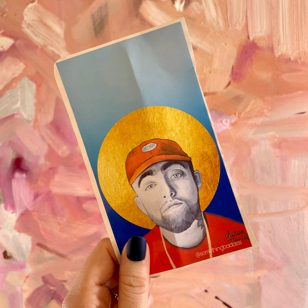 Chelsea Merrill Mac Miller Devotional Prayer Saint Candle - Mose Mary and Me