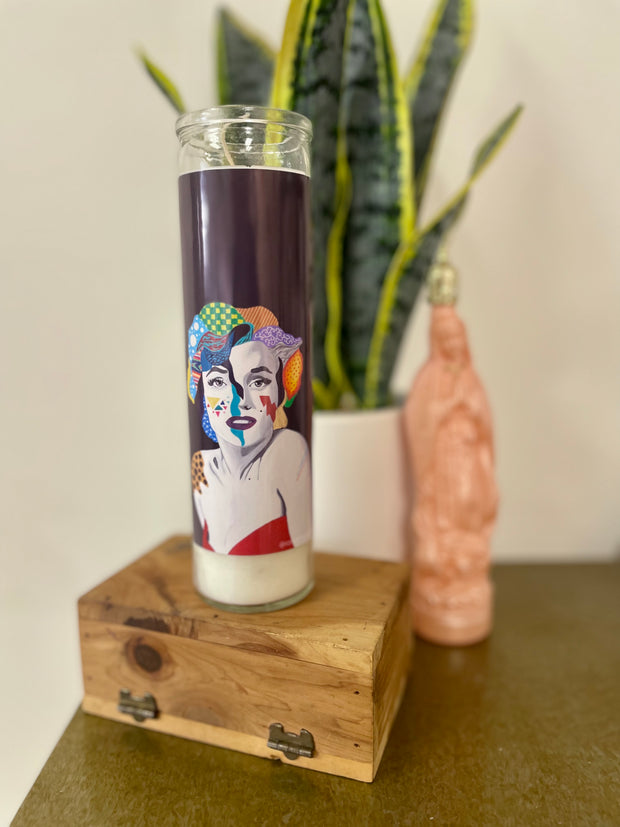 Chelsea Merrill Marilyn Monroe Devotional Prayer Saint Candle - Mose Mary and Me