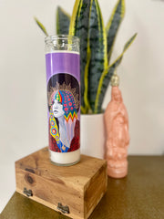 Chelsea Merrill Stevie Nicks Devotional Prayer Saint Candle - Mose Mary and Me