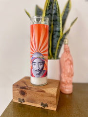 Chelsea Merrill Tupac Devotional Prayer Saint Candle - Mose Mary and Me