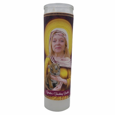 Carole Baskin Devotional Prayer Saint Candle - Mose Mary and Me