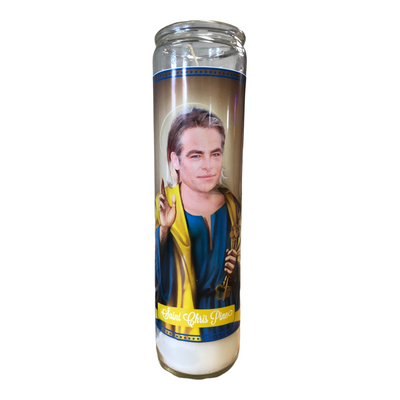 Chris Pine Devotional Prayer Saint Candle