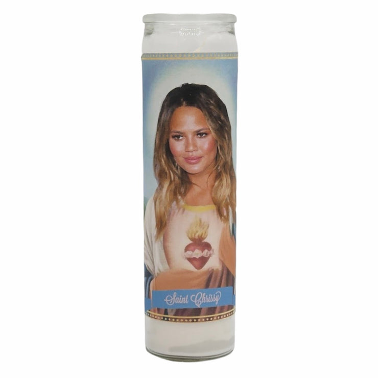 Chrissy Teigen Saint Prayer Devotional Candle - Mose Mary and Me