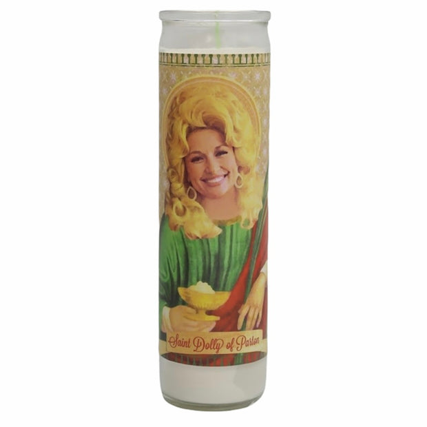 Dolly Parton Devotional Prayer Saint Candle (Version 1) - Mose Mary and Me
