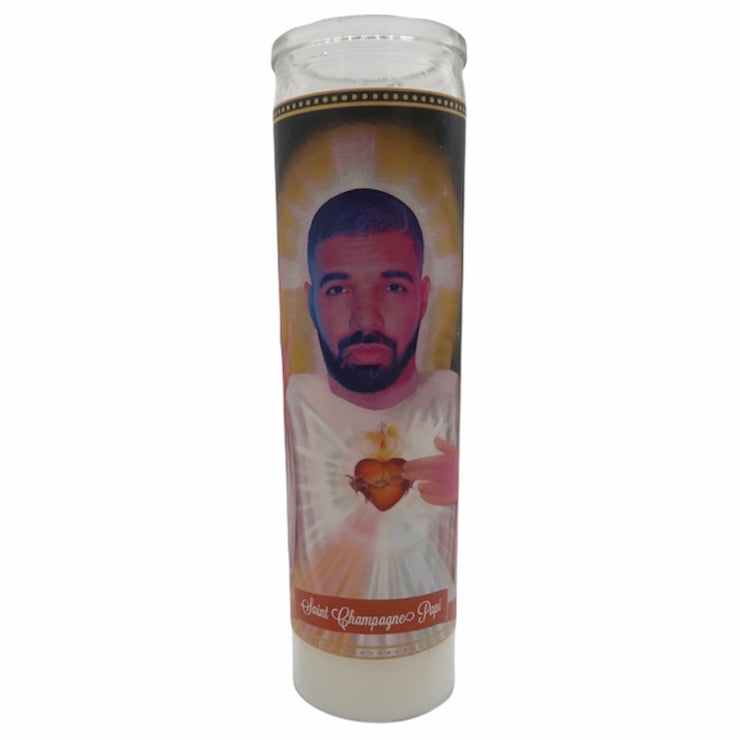 Drake Devotional Prayer Saint Candle - Mose Mary and Me