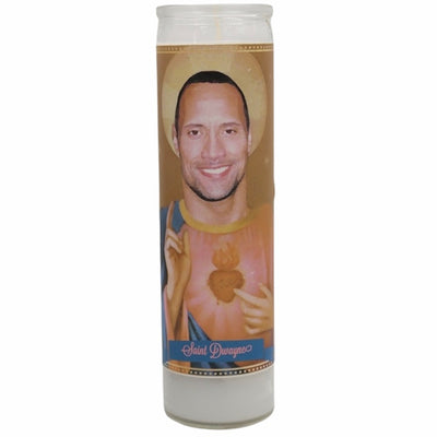 Dwayne "The Rock" Johnson Devotional Prayer Saint Candle - Mose Mary and Me