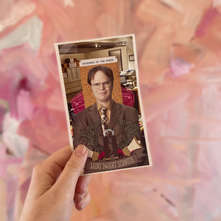 The Luminary Dwight Schrute Altar Prayer Candle - Mose Mary and Me