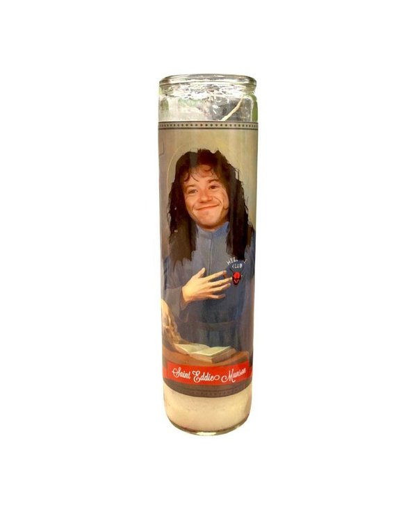 Eddie Munson Stranger Things Devotional Prayer Saint Candle