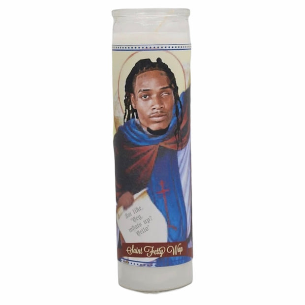 Fetty Wap Devotional Prayer Saint Candle - Mose Mary and Me