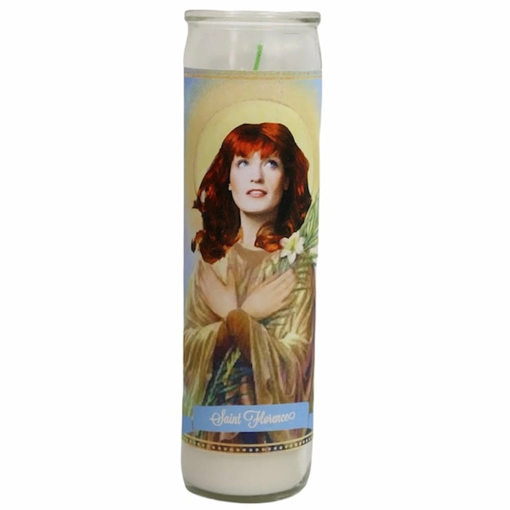Florence Welch Devotional Prayer Saint Candle - Mose Mary and Me