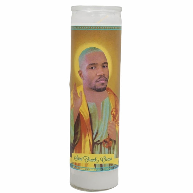 Frank Ocean Devotional Prayer Saint Candle - Mose Mary and Me