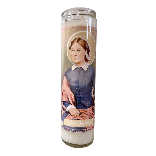 Florence Nightingale Devotional Prayer Saint Candle - Mose Mary and Me