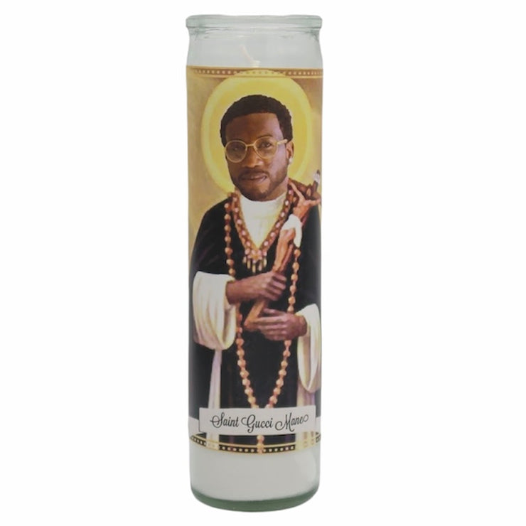 Gucci Mane Devotional Prayer Saint Candle - Mose Mary and Me
