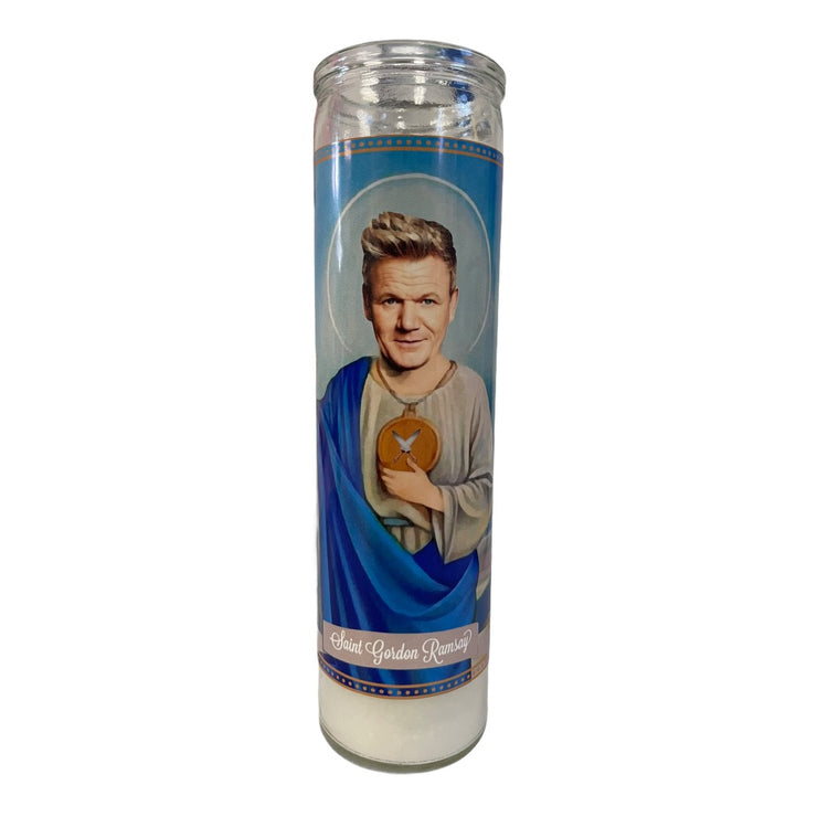 Gordon Ramsey Devotional Prayer Saint Candle - Mose Mary and Me