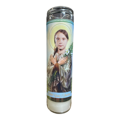 Greta Thunberg Devotional Prayer Saint Candle