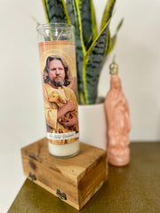His Holy Dudeness Devotional Prayer Saint Candle - The Luminary and Co. 
