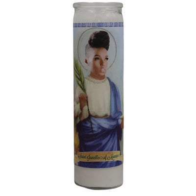 Janelle Monáe Devotional Prayer Saint Candle - Mose Mary and Me