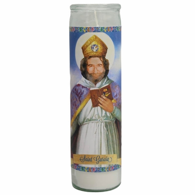 Jerry Garcia Devotional Prayer Saint Candle - Mose Mary and Me