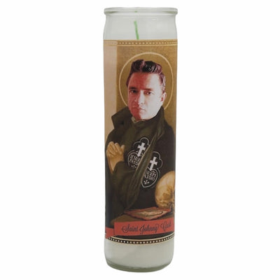 Johnny Cash Devotional Prayer Saint Candle - Mose Mary and Me