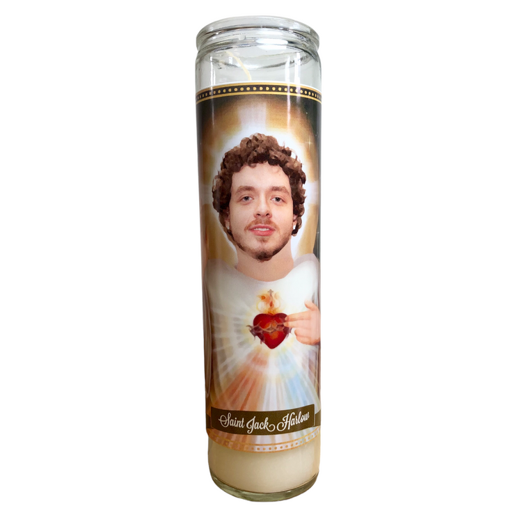 Jack Harlow Devotional Prayer Saint Candle - The Luminary and Co. 