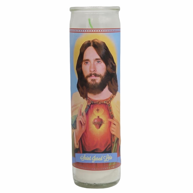 Jared Leto Devotional Prayer Saint Candle - Mose Mary and Me